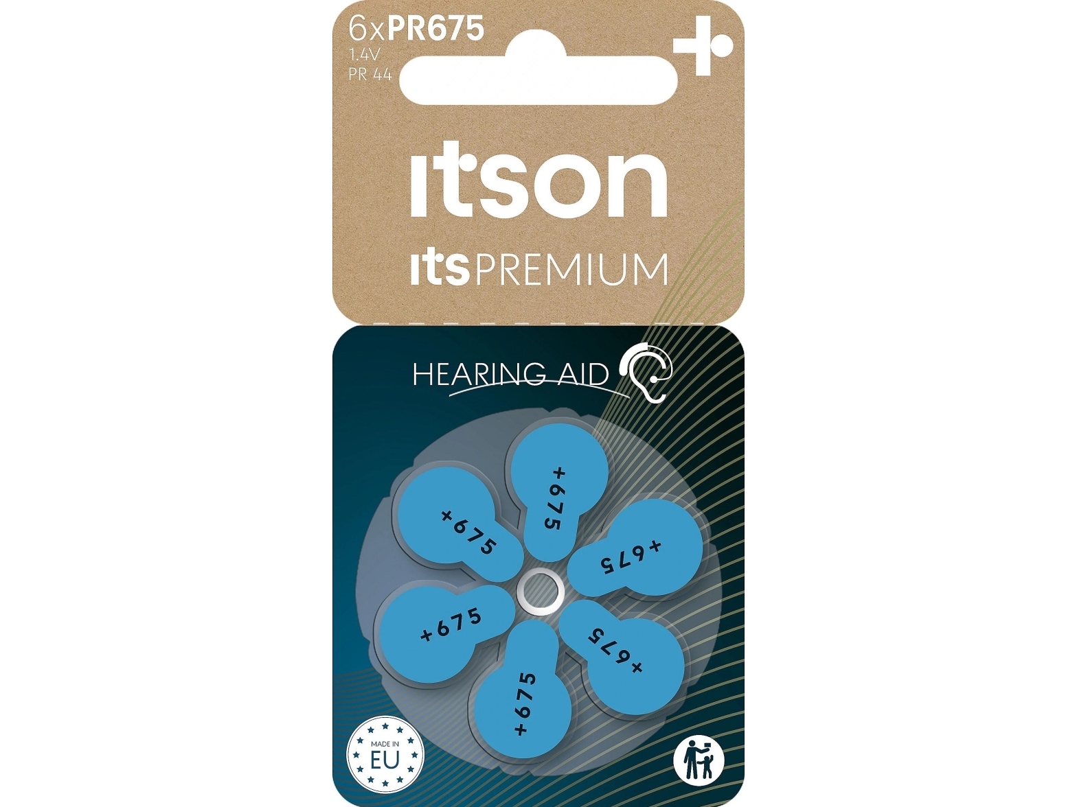 Itson Itspremium Hearing Aid Battery Pr675it/6Rm
