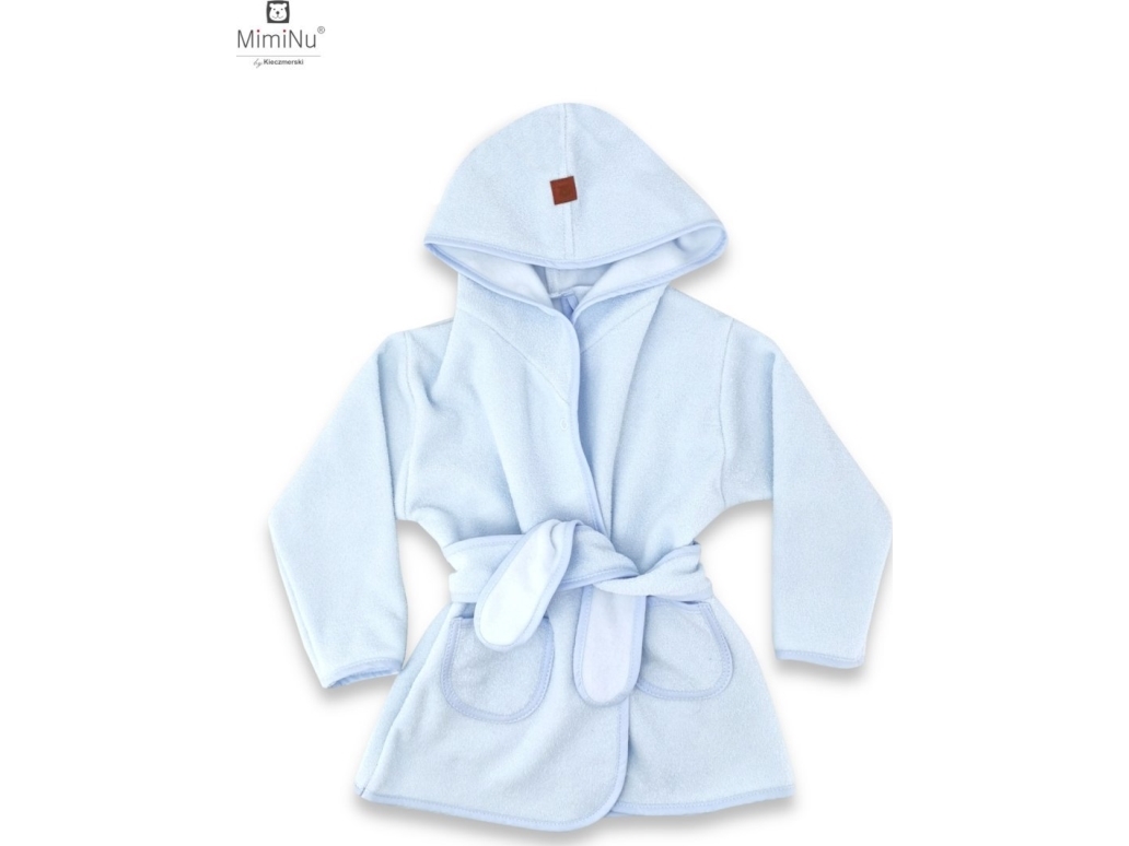 Miminu Miminu Thermofrotte Bathrobe With Hood Size 98 Cm Blue