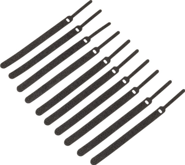 Organizer Kolink Kolink Velcro Hook and Loop Cable Ties - 10 Pack, 150mm, Black