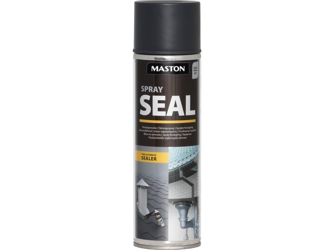 Maston Spraypaint Sprayseal Black 500Ml
