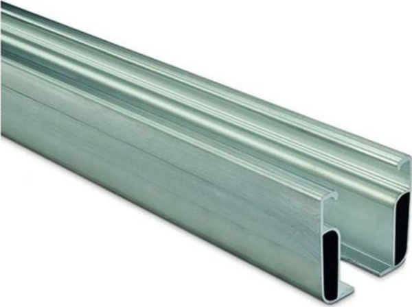 Novotegra montage C-skinne 47-2 4.30 meter i aluminium (52 x 47 mm) Skinnen benyttes til tegl - trapez og eternittag.