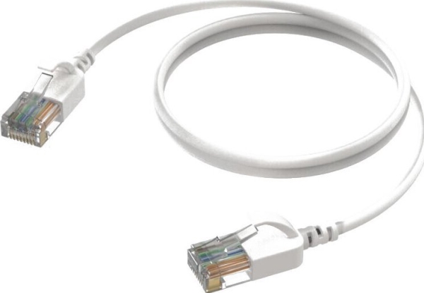 Procab Csd560w/1.5 Netzwerkkabel Slimline - Cat6a Rj45 - Rj45 U/Utp Weiß - 1,5 M