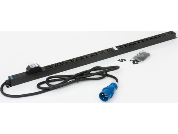 Triton Rab-Pd-X53-X1, Basis, 1U, Sort, 24 Ac Stikkontakt(Er), 20X Iec C13-10A, 4X Iec C19-16A, 3 M
