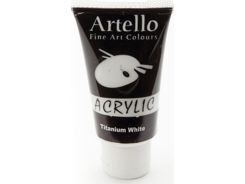 Artello acrylic 75ml Titanium White | Skola & Hobby - Konstmaterial - Akryl & Akvareller | GameStuff