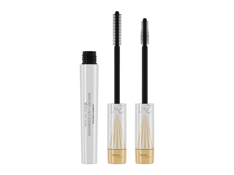 Max Factor Masterpiece 2In1 Lash Wow Verlängernde Und Volumisierende Wimperntusche 001 Schwarz 7Ml