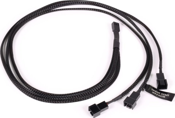 Alphacool Y-Splitter 3-Pin Til 3X - 60 Cm - 0,6 M (18692)