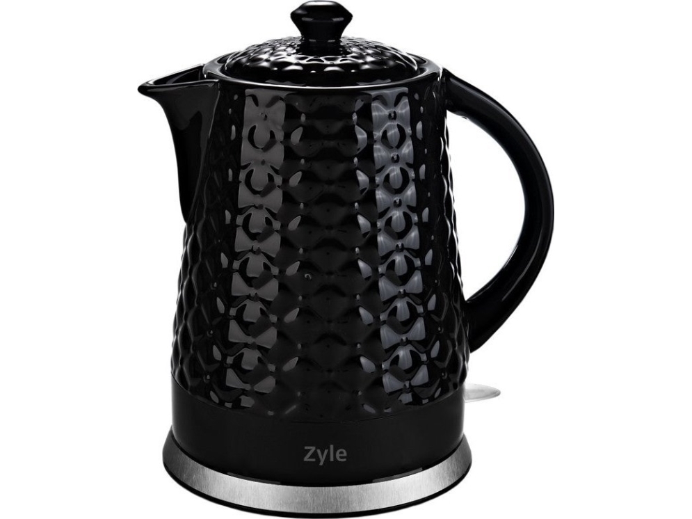 Keramikinis Virdulys Zyle Zy18kws, Talpa 1,5 L, Juodas