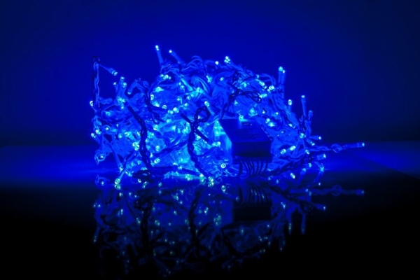 Vinterdekoration iLike LED Rain RS-100 100 LED 5m blå