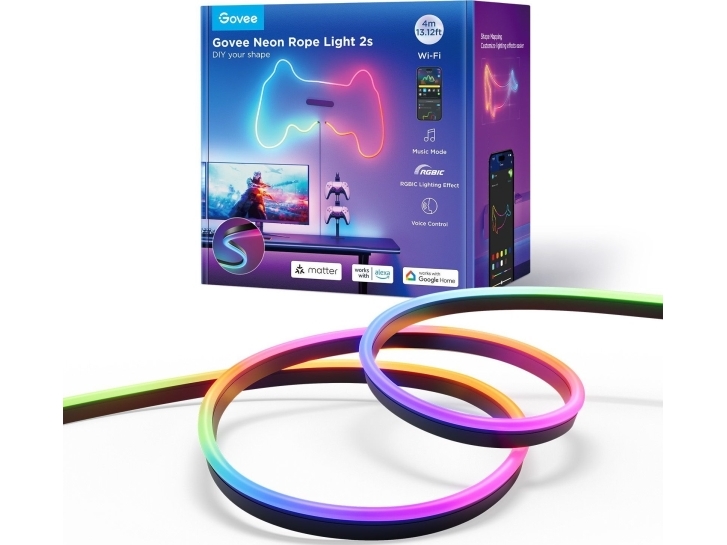 Farbband Led Govee Govee Neonband 4 Meter Schwarz Material Bereit