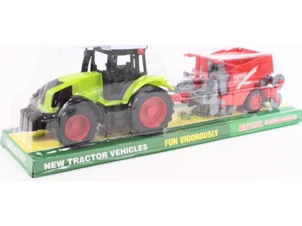 Gazelo Traktor med jordbruksmaskiner 666-211B 11663 | Leksaker - Bilar och andra fordon - Jordbruksmaskiner | GameStuff