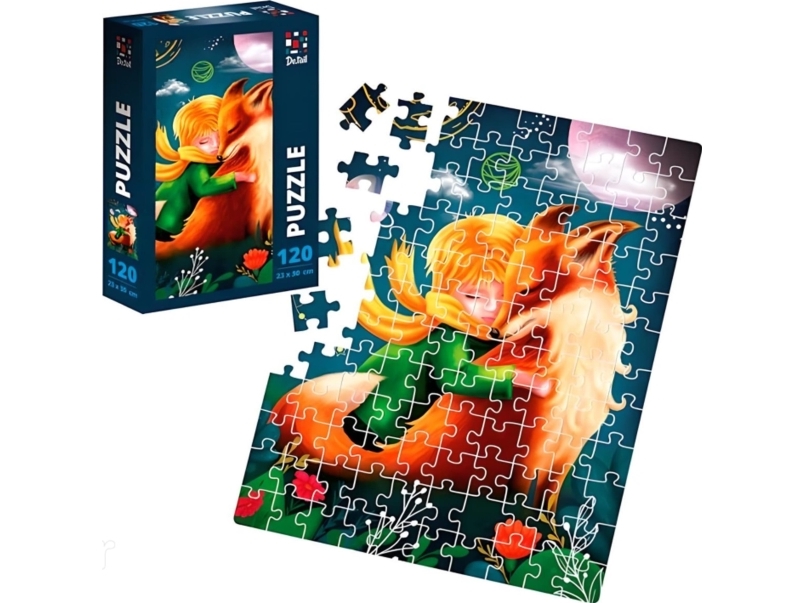 Roter Kafer Puzzle Junge Und Fuchs Erwachsene Kinderpuzzle 120 Teile Poster