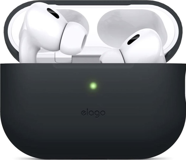 Elago Airpods Pro 2 Silikonecover, Etui Til Airpods Pro 2, Sort (Garanti, Nemme Afbetalinger, Gratis Fragt Fra 170 Zl)