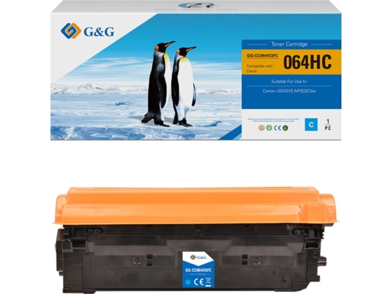 G&Ampg G&Ampg Kompatibler Toner Zu Canon 064 H C, Nt-Cc064xqfc-Rc, Cyan, 10500S, Hohe Kapazität