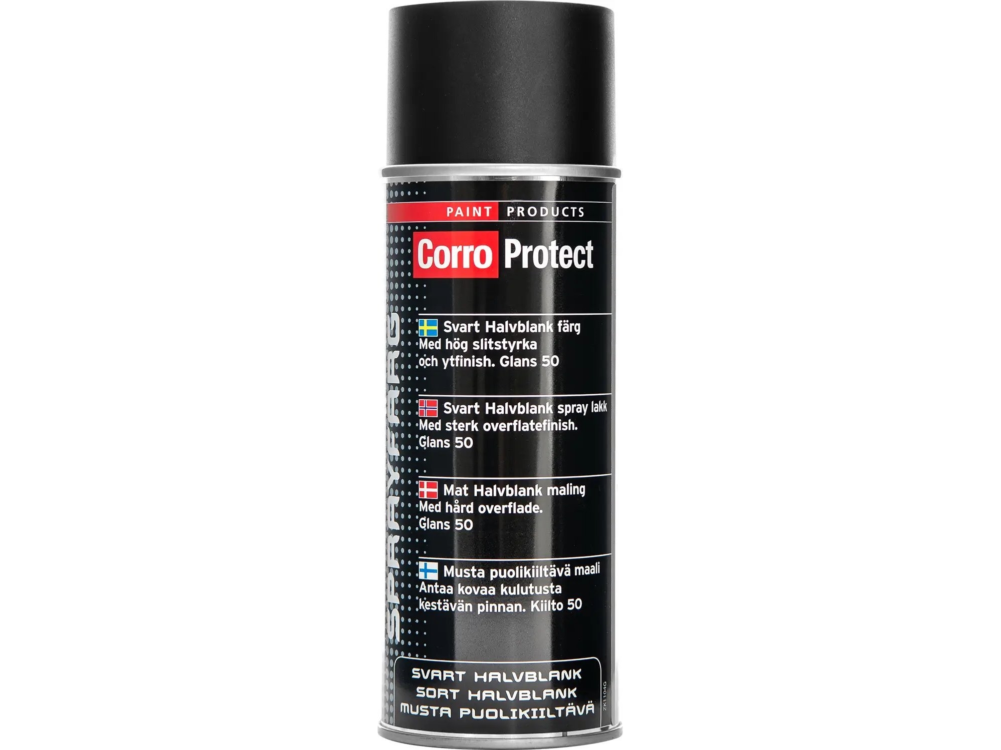 CorroProtect Spraymaling halvblank - Sort - 400 ml. | Bilvård & Biltillbehör - Utvändiga utrustning för bilar - Billack | GameStuff