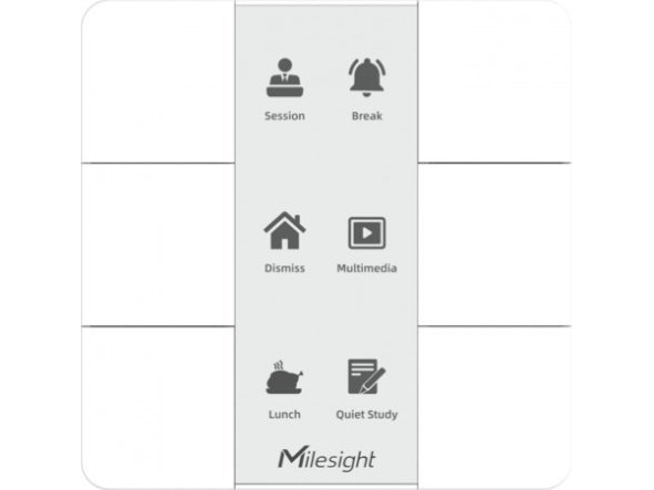 Milesight IoT LoRaWAN CoWork Smart Scene Button (WS136-868M) | EL Artiklar - Rörelsesensor & skymningsrelä - Sensor | GameStuff