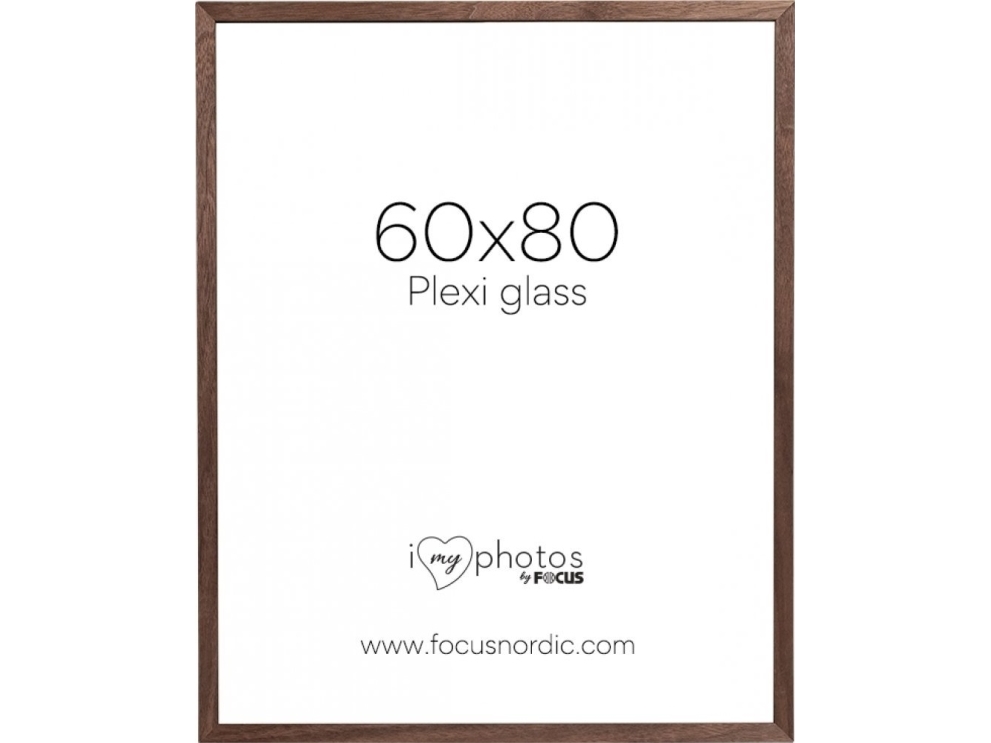 Bilde av Focus Ramme Soul Walnut Veneer Akrylglass 60x80 Cm