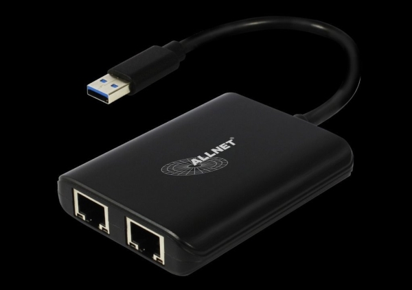 Allnet Usb 3.0 Typ-A Netzwerk Adapter 2X + 1X Usb 3.0 Hub All-Nc-2G-102-Usb-A "Alltravel* (All-Nc-2G-102-Usb-A)