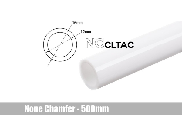 Bitspower Crystal Link Tube 16/12Mm - 500Mm, Baltas
