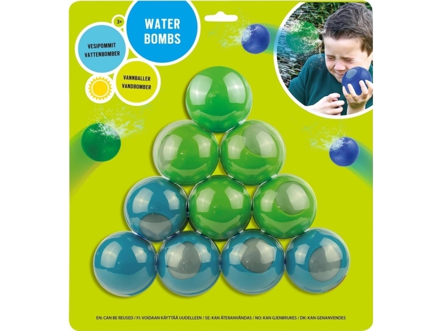 Spring Summer Påfyllningsbara Vattenbombbollar 10 st. | Trädgården - Pools & Vatten spel - Vattenleksaker | GameStuff