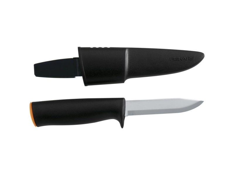Fiskars Universalmesser, Länge: 225 Mm Langlebige Klinge Aus Hochwertigem Stahl, Für Garten, - 1 Stück (125860)