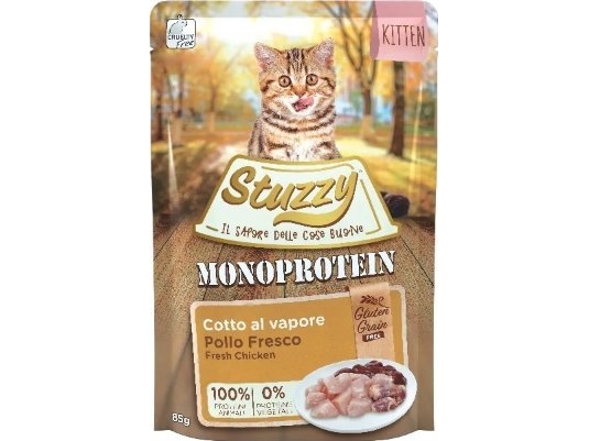 Agras Delic Stuzzy Cat 85G-Beutel Monoprotein Kitten/16
