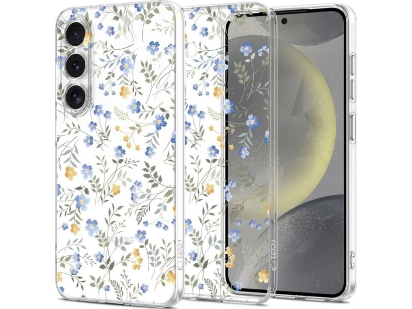 Tech-Protect Flexair Hülle Für Samsung Galaxy S25 - Gänseblümchen Mit Blättern