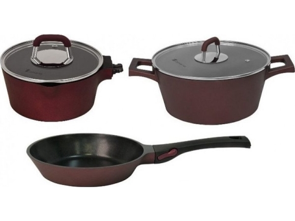 Polaris Pot set Polaris Burgundy 06S | Köksutrustning - Grytor & pannor - Grytor | GameStuff
