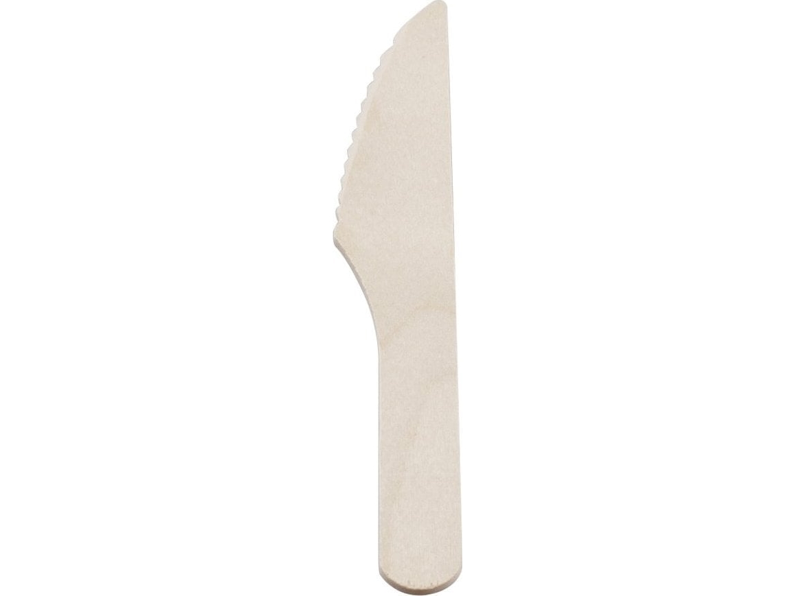 Træbestik kniv Nature line 16,5cm 100stk/pak | Catering - Engångsservis - Bestick | GameStuff