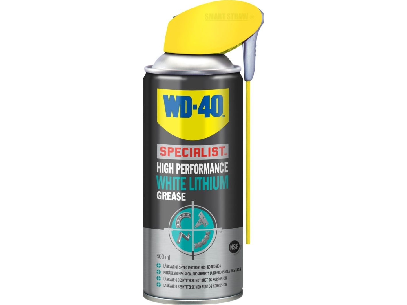 Wd-40 Hign Performance White Lithium Grease - 400 Ml.