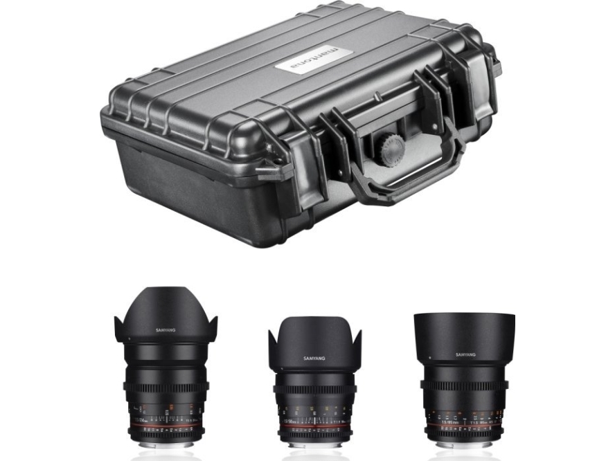 Objektyvas Obiektyw Samyang Samyang Video Dslr Basic Set Sony E