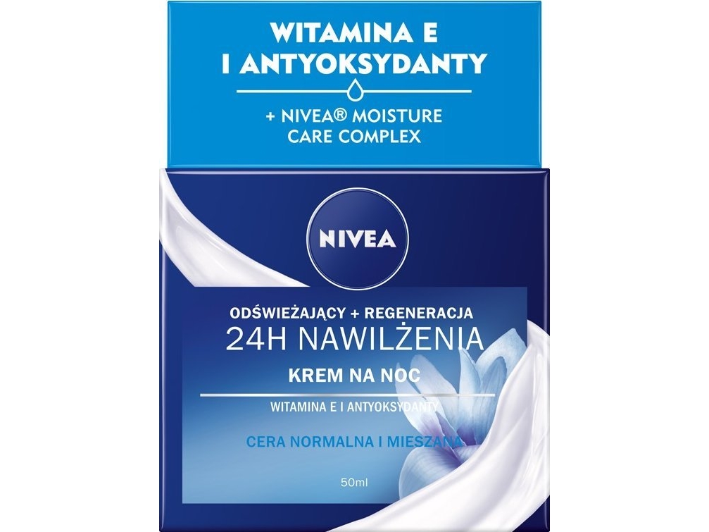 Nivea 24h Hydration Regeneration Moisturizing Night Cream Normal And Combination Skin 50ml