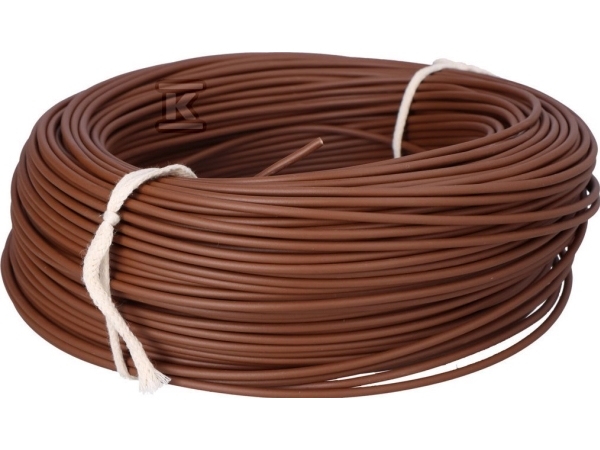 LGYDY installationskabel LGY 1 m 1 mm2 450/750V brun på tromle