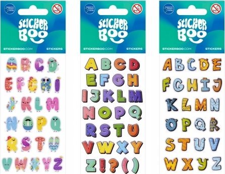 Stickerboo Buchstaben-Sticker 3 - 66X180 S-Boo Pbh 120/1800