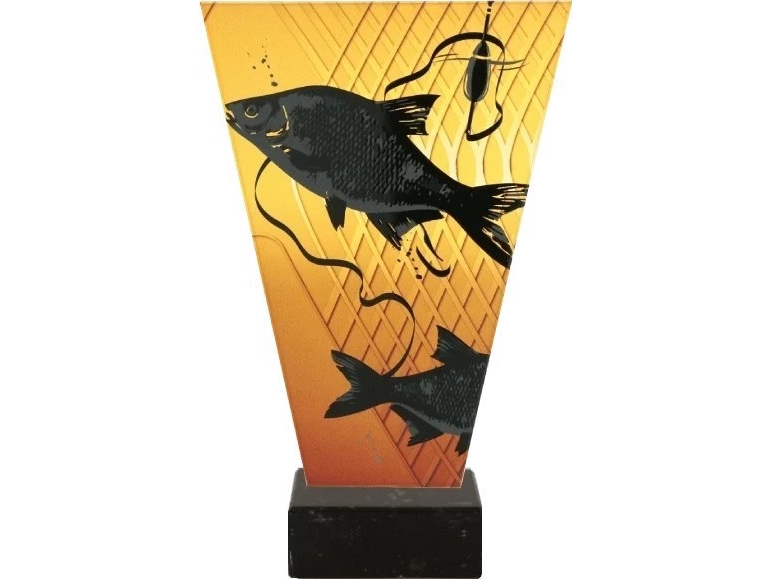 Victoria Sport Monokrom glastrofæ på marmorsokkel - Fiskeri LESZCZE