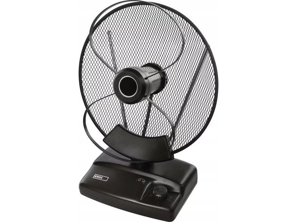 Emos J0705, Indendørs, Sort, 1,5 M, 87,5 - 698 Mhz, Dobbelt Polarisering, Dvb-T, Dvb-T2