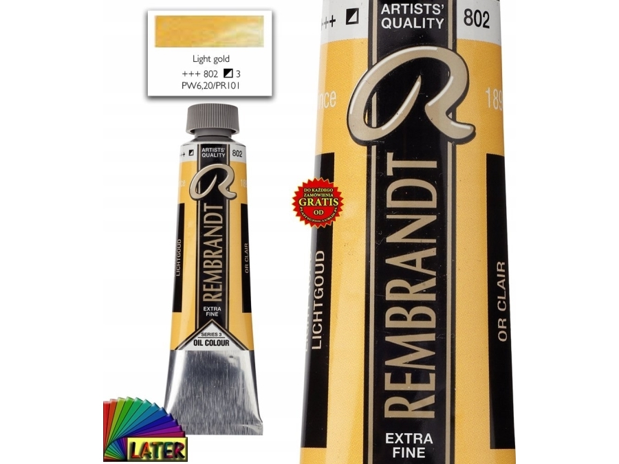 Rembrandt Ölfarbe Tube Light Gold 802