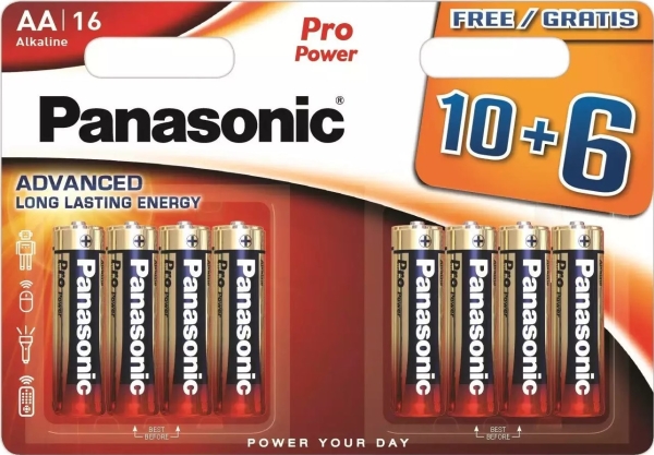 Panasonic Batteries Panasonic Pro Power Baterija Lr6ppg/16b 10 6vnt