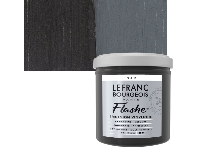 Flashe Acrylic 125ml Black 265 | Skola & Hobby - Konstmaterial - Akryl & Akvareller | GameStuff