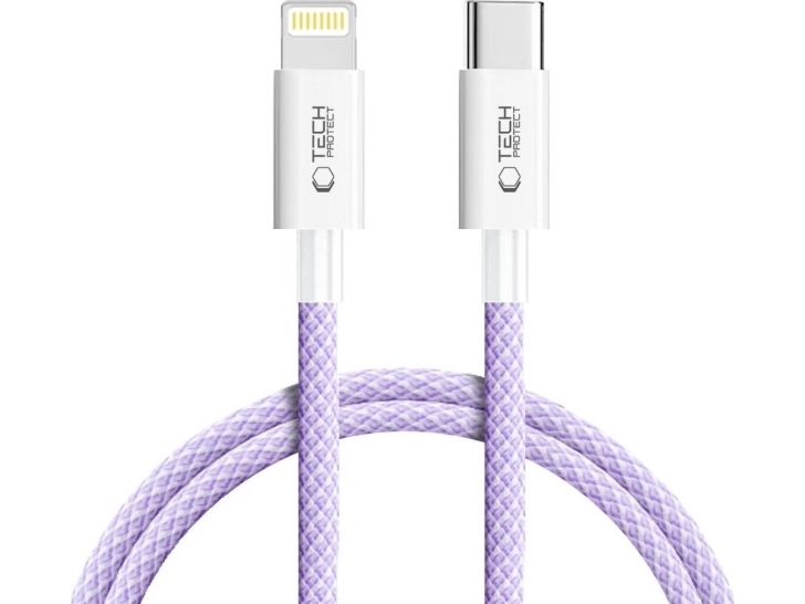Kabel Usb Tech-Protect Usb-C - Lightning 1 M Fioletowy (5906302380930)