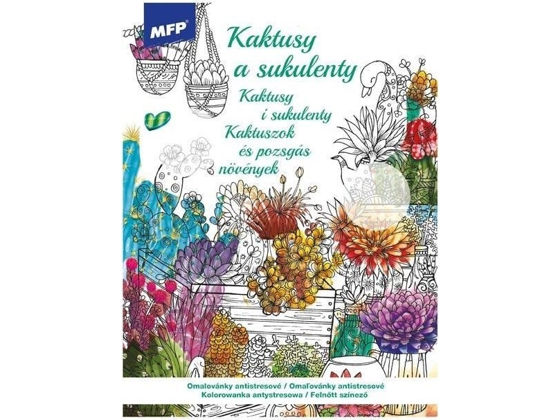 Anti-Stress-Malbuch Kakteen Und Sukkulenten