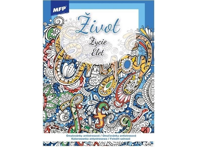 Anti-stress coloring book Life 210x290mm 32s | Skola & Hobby - Skolböcker & kalkylblad - Lösa ark och block | GameStuff