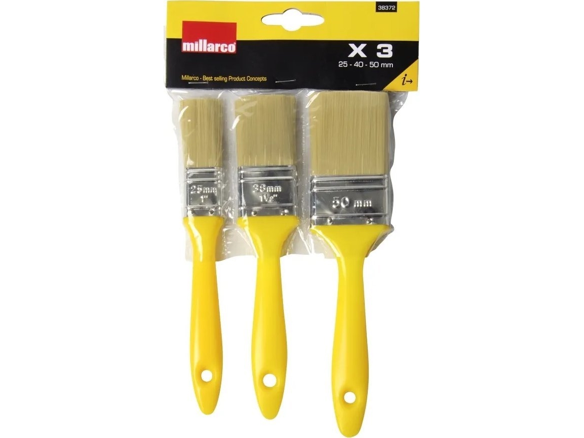 Usorteret penselsæt - 3 stk. billede