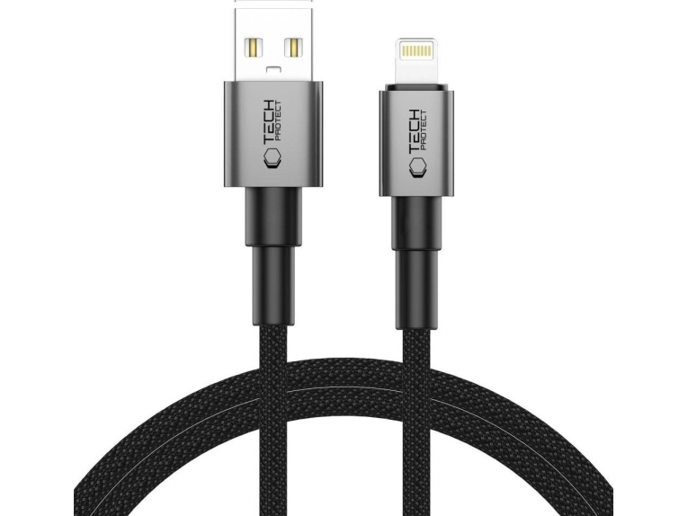Tech-Protect Usb-A Auf Lightning-Kabel 1 M, Grau (5906302380855)
