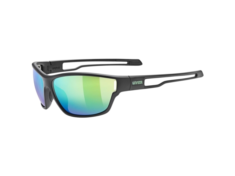 Akiniai Uvex sportstyle 806 juodas matt / mirror žalias