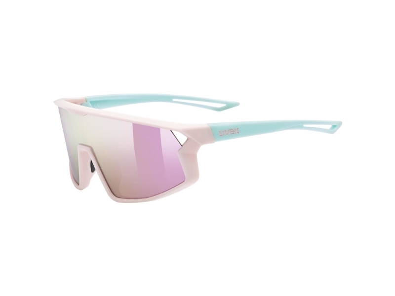 Akiniai Uvex skyrise jr. pink-žalias matt / mirror pink