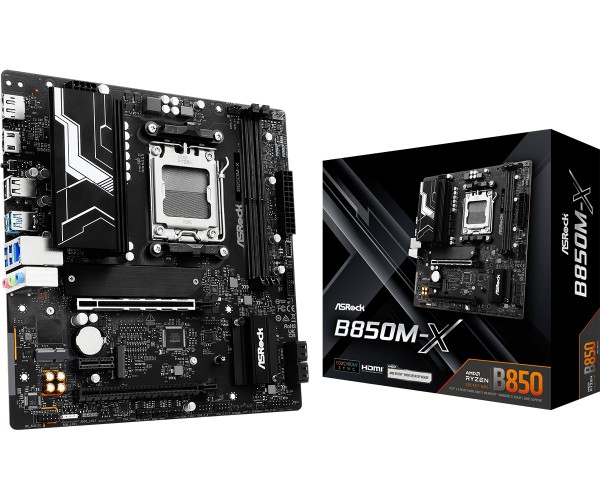Moderkort B850m X Am5 2ddr5 M.2 Usbc Matx