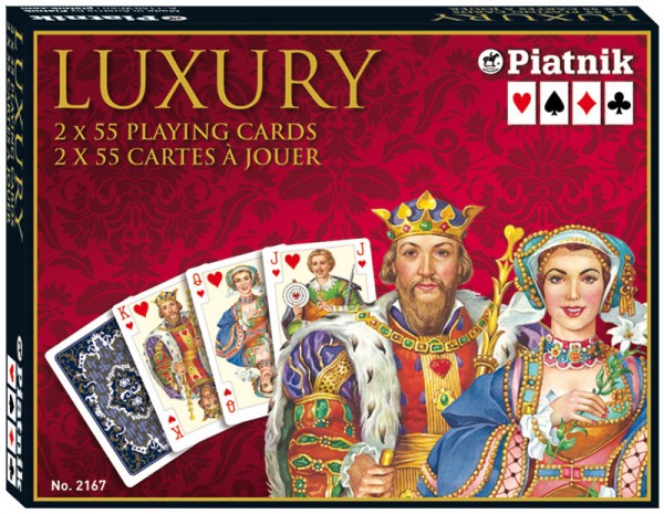 Piatnik spillekort - Luxury Poker Size, dobbelt sæt