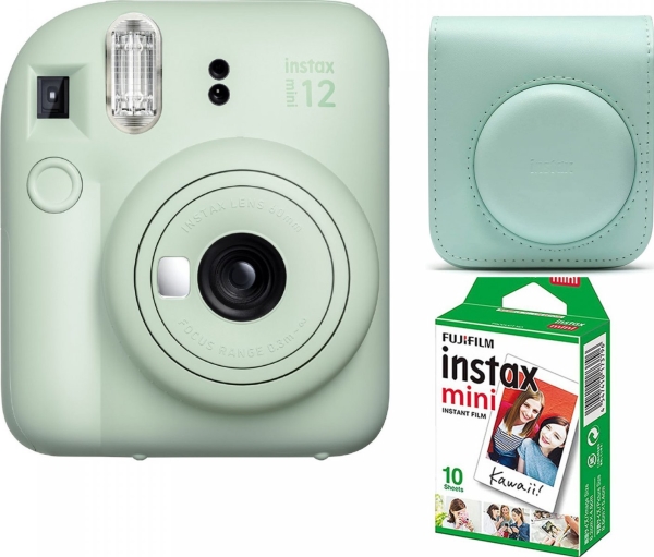 Aparat cyfrowy Fujifilm Fujifilm Instax Mini 12, mint green + film | Foto och video - Analog kamera - Instantkamera | GameStuff