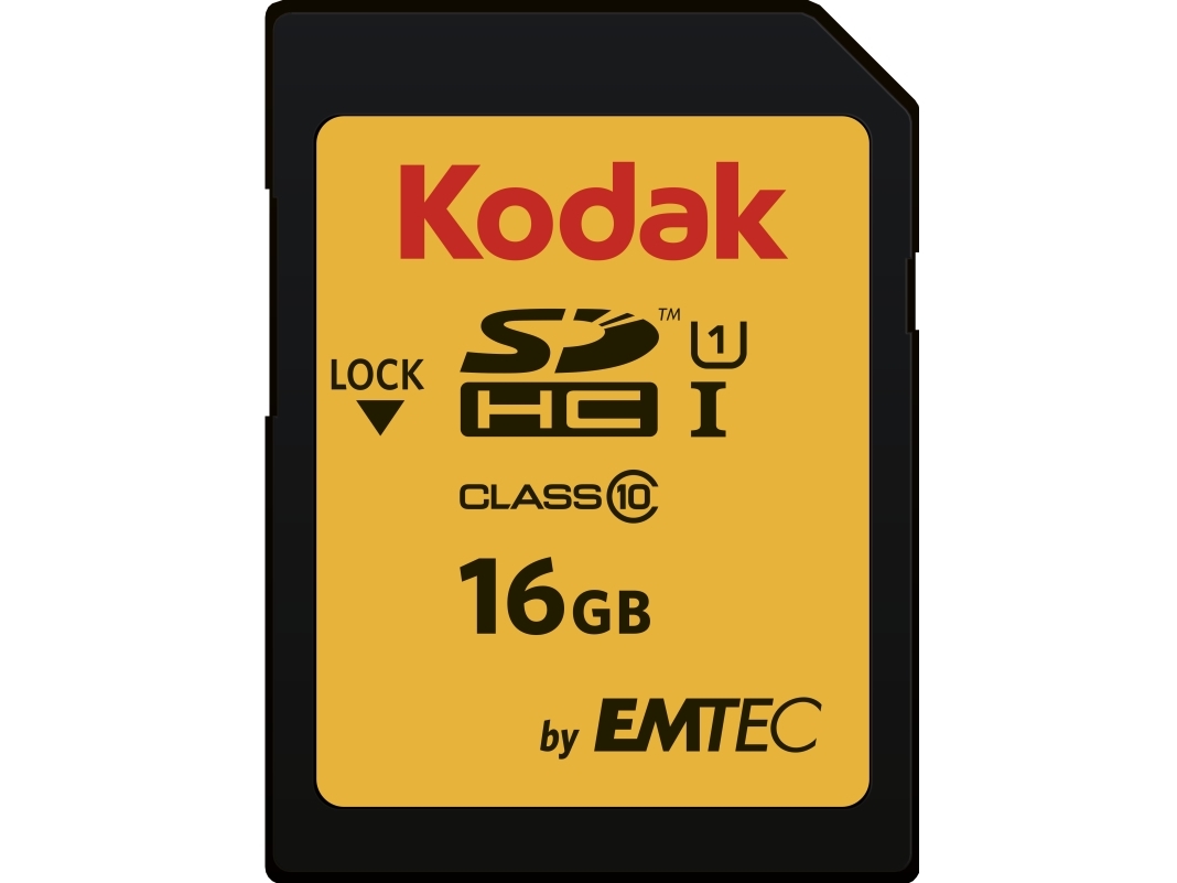 Kodak - Flash-Speicherkarte - 16 Gb - Uhs-I U1 / Class10 - 580X - Sdhc Uhs-I