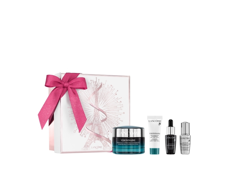 LANCOME SET (VISIONNAIRE DAY CREAM 50ML + ADVANCED GENEFIQUE SERUM 7ML + VISIONNAIRE CORRECTOR 10ML + ADVANCED GENEFIQUE EYES LIGHT-PEARL 5ML)